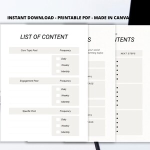 Social Media Planner | Digital Planner | Printable Planner | Instagram Planner | Facebook Planner | Blog Planner | Business Planner