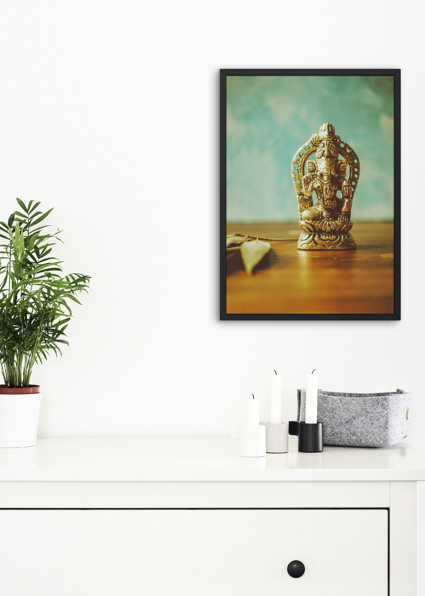 Ganesh Modern Art Print, Hindu God Wall Art, Room Decor, Digital Print Hindu Artwork, Fine Art ...