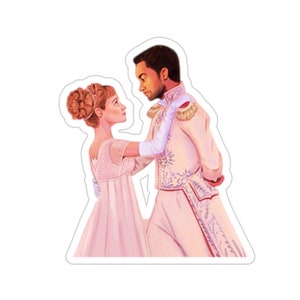 Bridgerton Simon and Daphne Sticker, Royal, Ballroom, Decal, Fan Art Bridgerton Show, Fetch My Tiara Decal