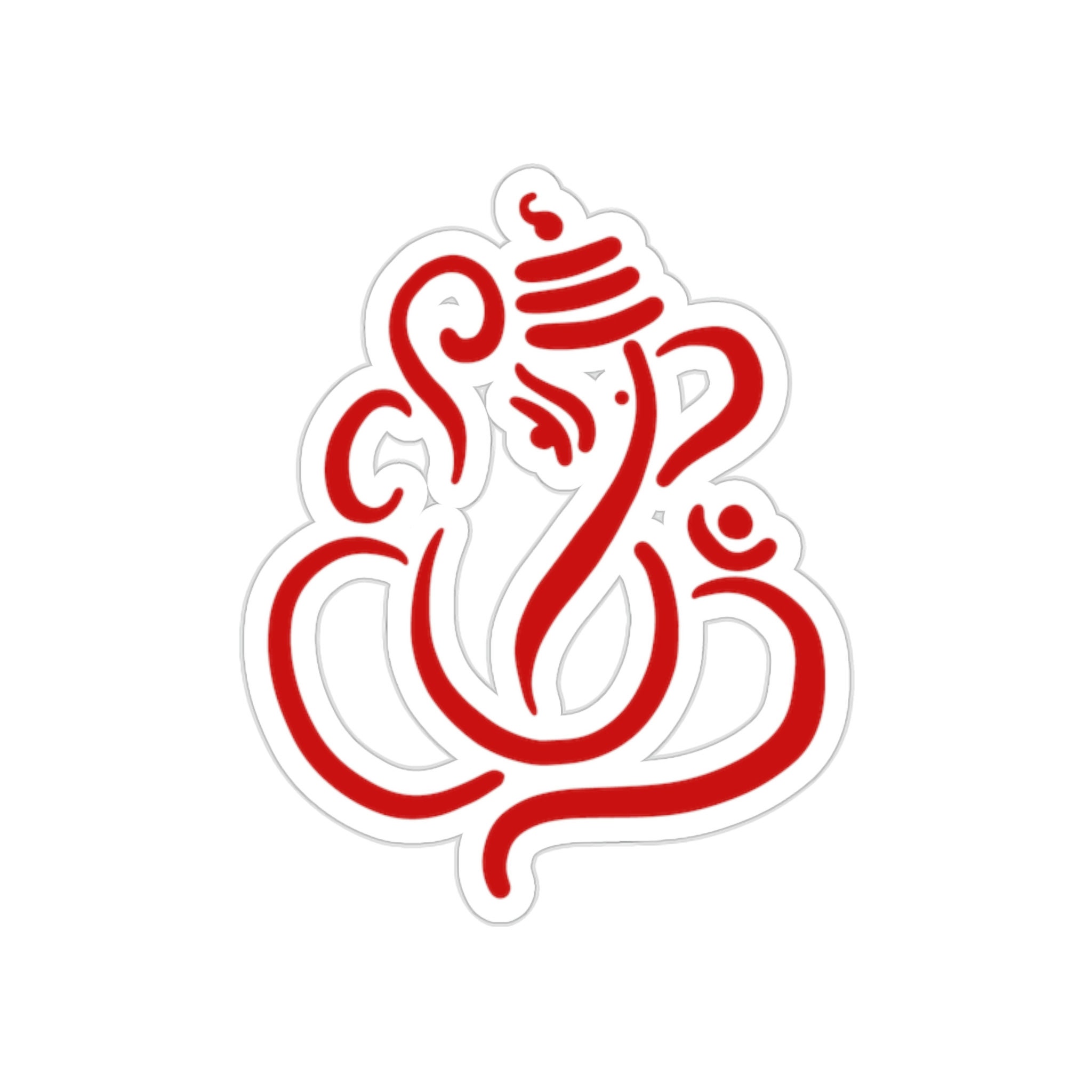 Ganesha Sticker, Ganesh Decal, Hindu God Sticker, Elephant, Buddha