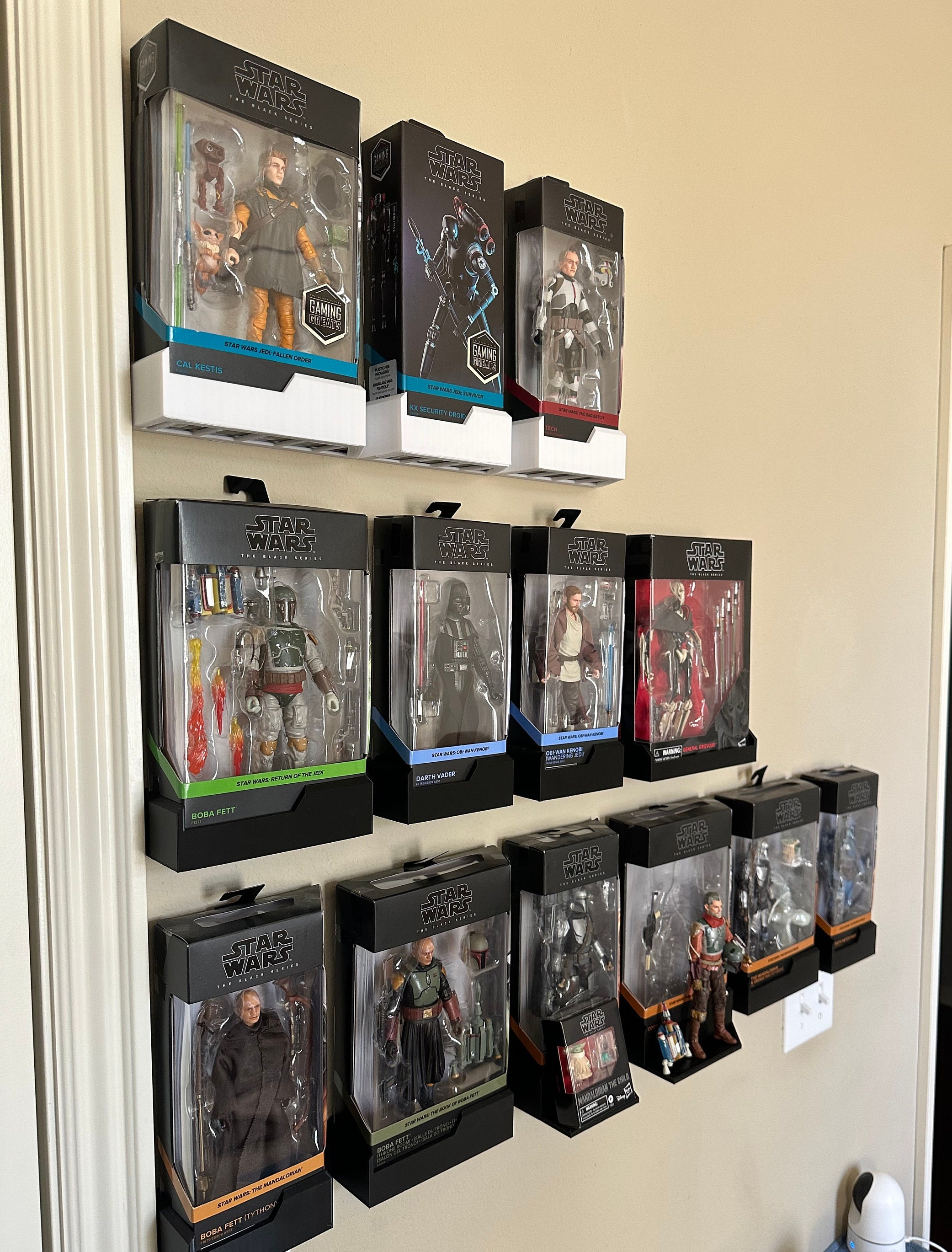 Black Series and collectable wall hangers/shelves - 3D printable files