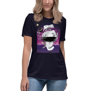 Ancien T-shirt coupe relax pour femmes