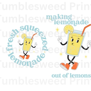 Conception de limonade fraîchement pressée PNG Télécharger Limeade Smasher Tent Stand chemises Happy Daze Faire de la limonade à partir de citrons soleil d'été Tee