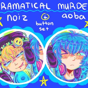 Dramatical Murder Large Button Set