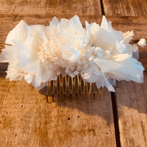 Hydrangea bridal comb from the Charlie bride bridesmaid collection