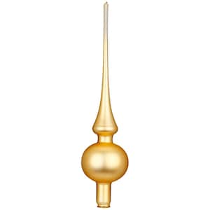 Lace, Christmas tree topper inca gold matt, Ø 7 cm x 30 cm - Inge-Glas Christmas decorations