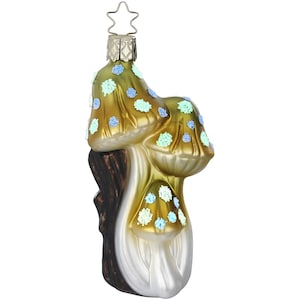 Verdigris Paddenstoel van de Andere Wereld 11 cm Inge-Glas® Sieraden