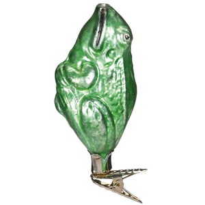 Frog 8.5 cm Inge-Glas® Manufactory Nostalgia Christmas tree decoration