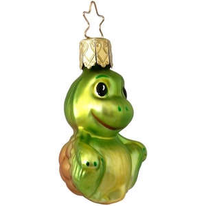 Tortuga, Mini Tortuga 6 cm Miniaturas de Inge-Glas y Adornos para Árbol de Navidad