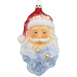 Santa Claus, 13 cm, Thuringian glass and Christmas tree decorations, Lauscha Glass Art