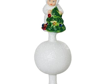Merletti, figure Puntale per albero di Natale per la festa Ø 8 cm / 21,5 cm Decorazioni per albero di Natale Inge-Glas