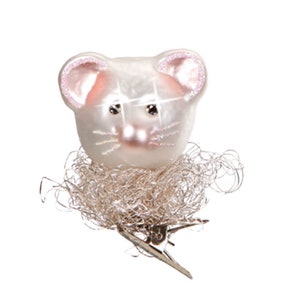 cute mouse 6 cm Inge-Glas® miniatures Christmas decoration