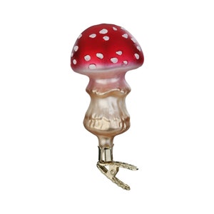 Fly Agaric Mushroom 9.5 cm Inge-Glas® Manufactory Christmas Tree Decoration