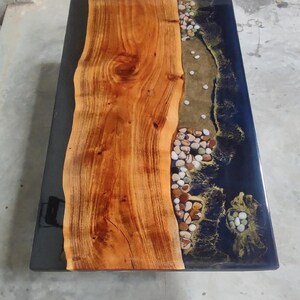 Epoxy Tisch, Ozeanblau Epoxy Esstisch, Kaffeetisch Flusstisch, Beistelltisch, HANDMADE Epoxy Tisch, Epoxy Harz Tisch, Epoxy Couchtisch