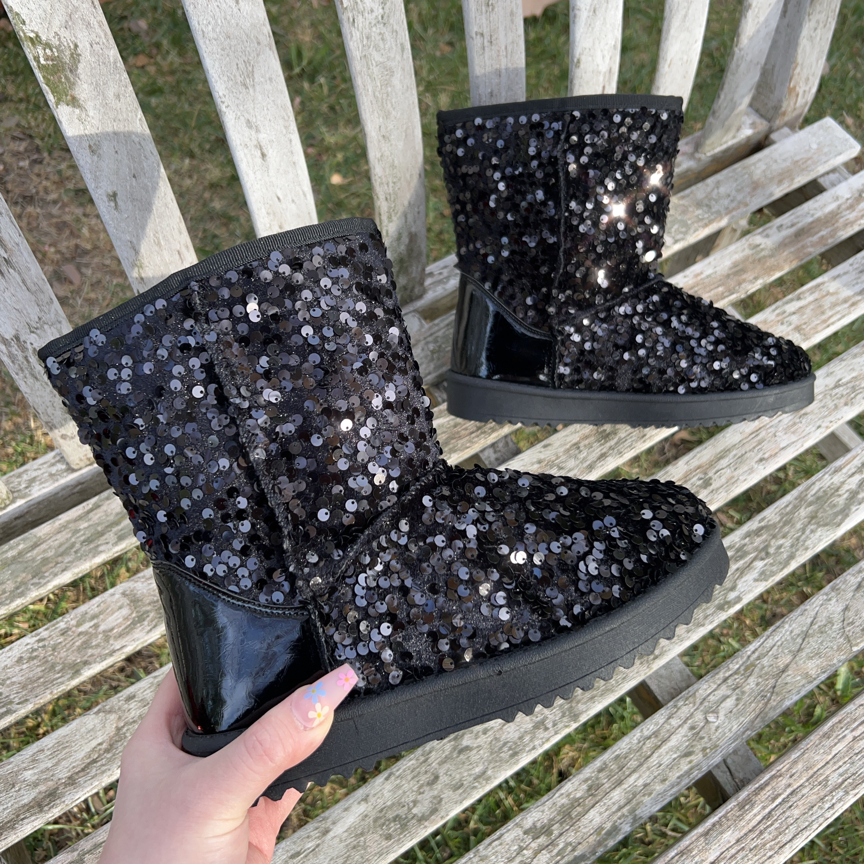 Ugg Boots Black Sparkle