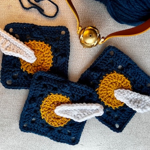 Golden Snitch Granny Square Pattern