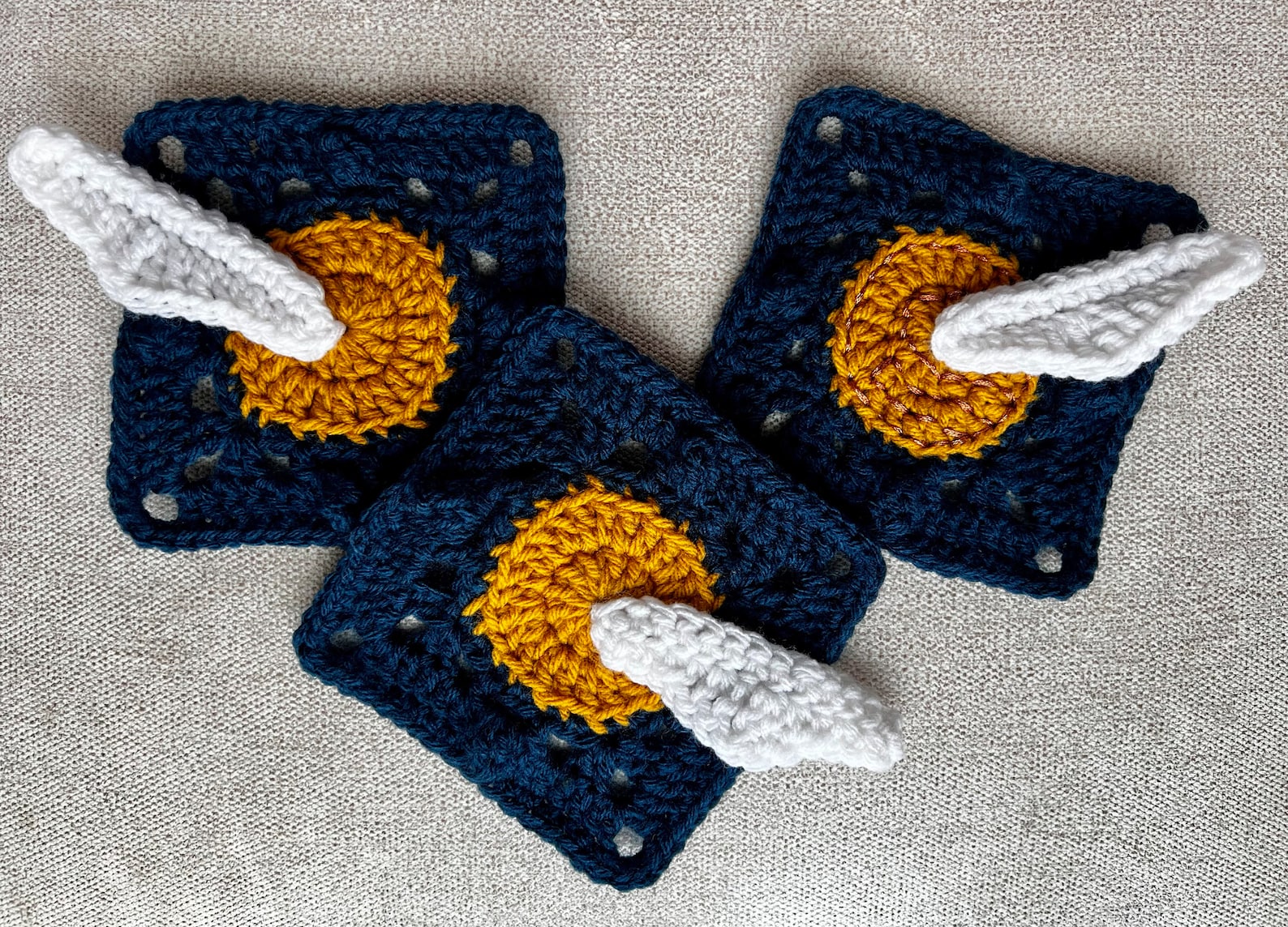 Snitch Pattern Golden Snitch Granny Square Pattern - Etsy