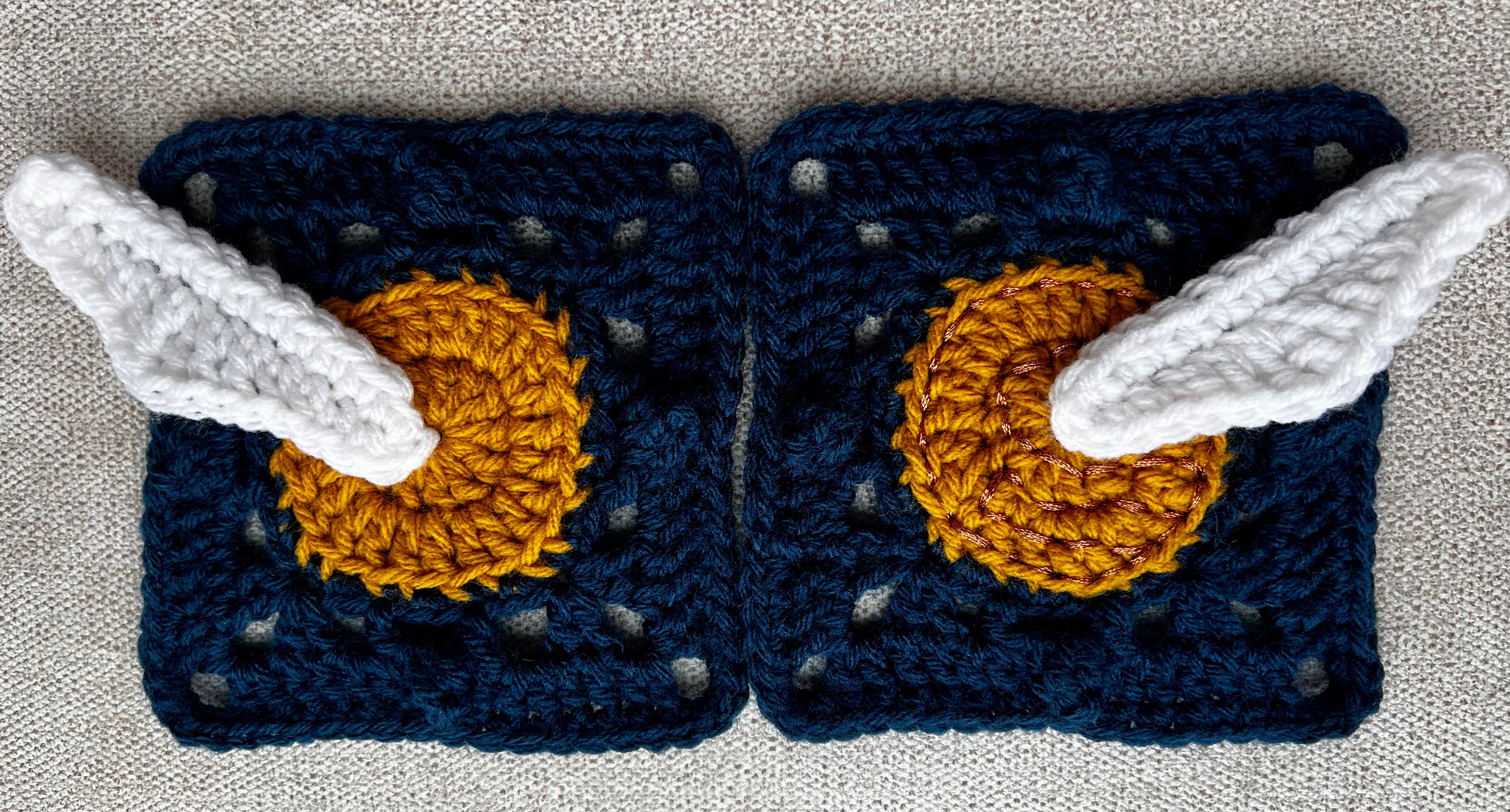 Snitch Pattern Golden Snitch Granny Square Pattern - Etsy