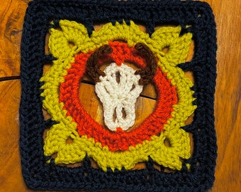 Desert Skull Granny Square