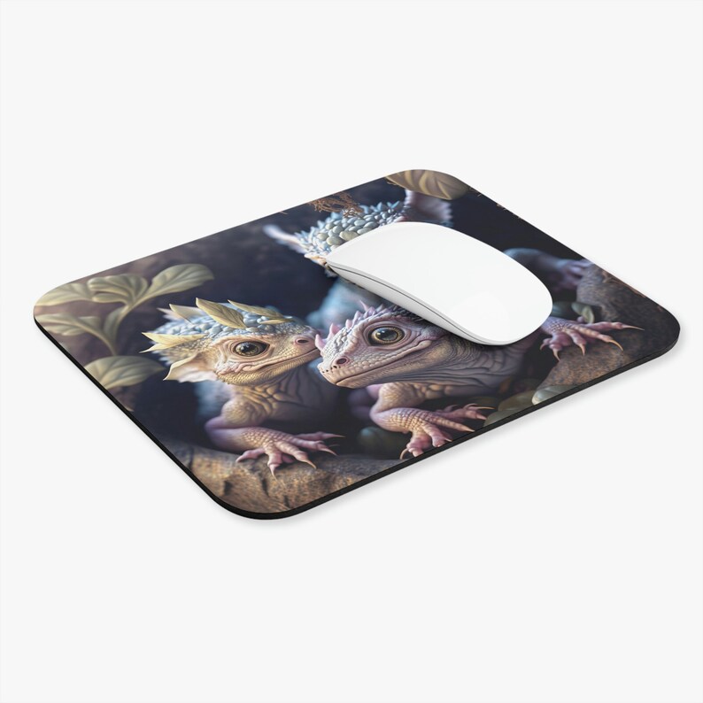 Baby Dinosaur Mouse Pad, 9x8 Cute Dinosaurs Office Decor, Tech Computer