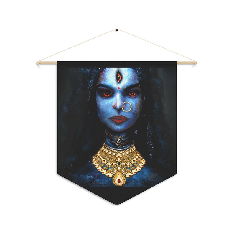 Kali Ma Maa Kali Goddess Hanging Pennant Wall Art Etsy