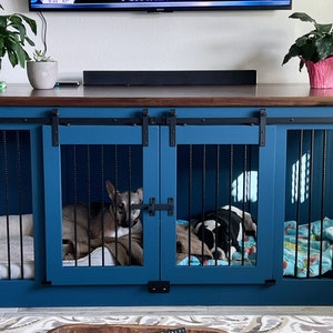 100% Hardwood Dog Crate / Kennel / TV Stand / Credenza / Entertainment Center