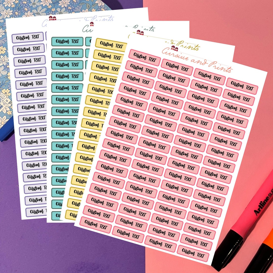 Custom Planner Sticker Personalized Blank Planner Stickers Personalized