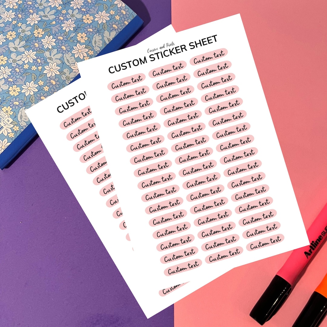 Custom Planner Sticker Personalized Blank Planner Stickers Personalized