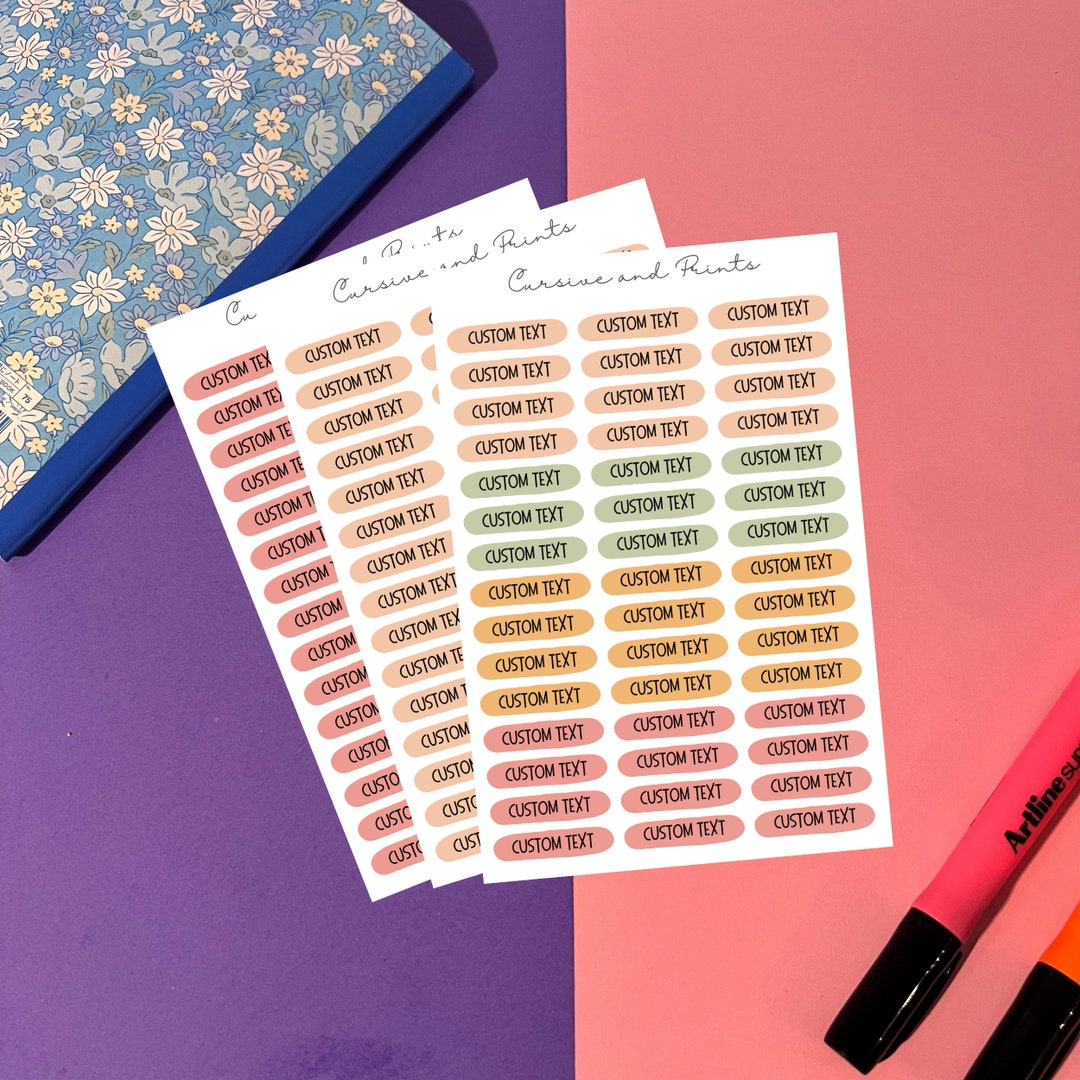 Retrotheme Custom Planner Sticker Personalized Blank Planner Stickers