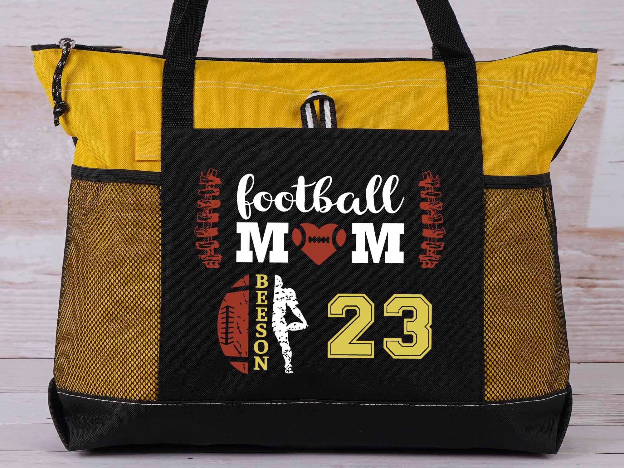 Football Tote Bag Football Mom Bag Football Team Tote Etsy