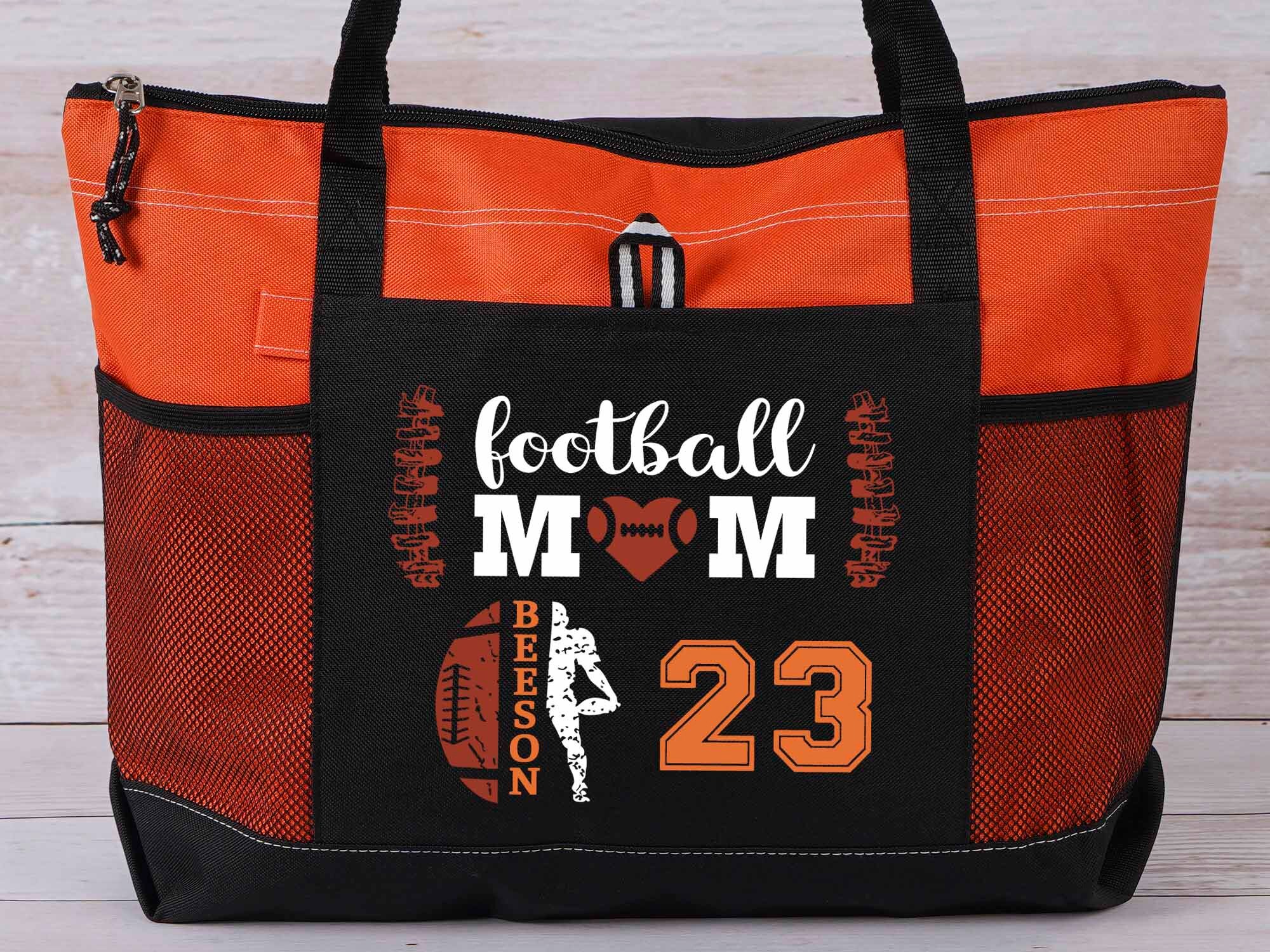 Football Tote Bag Football Mom Bag Football Team Tote Etsy