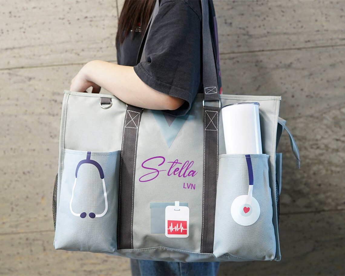Tote Bag for Nurse/custom Nurse Tote Bag/nurse Canvas Tote Etsy