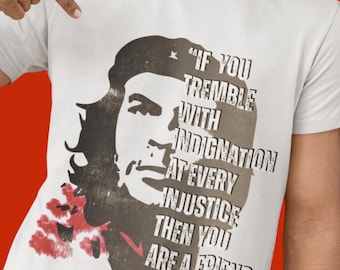 CHE GUEVARA Revolutionary Quote. "If You Tremble" Unisex Gildan 5000 Classic Unisex T-Shirt