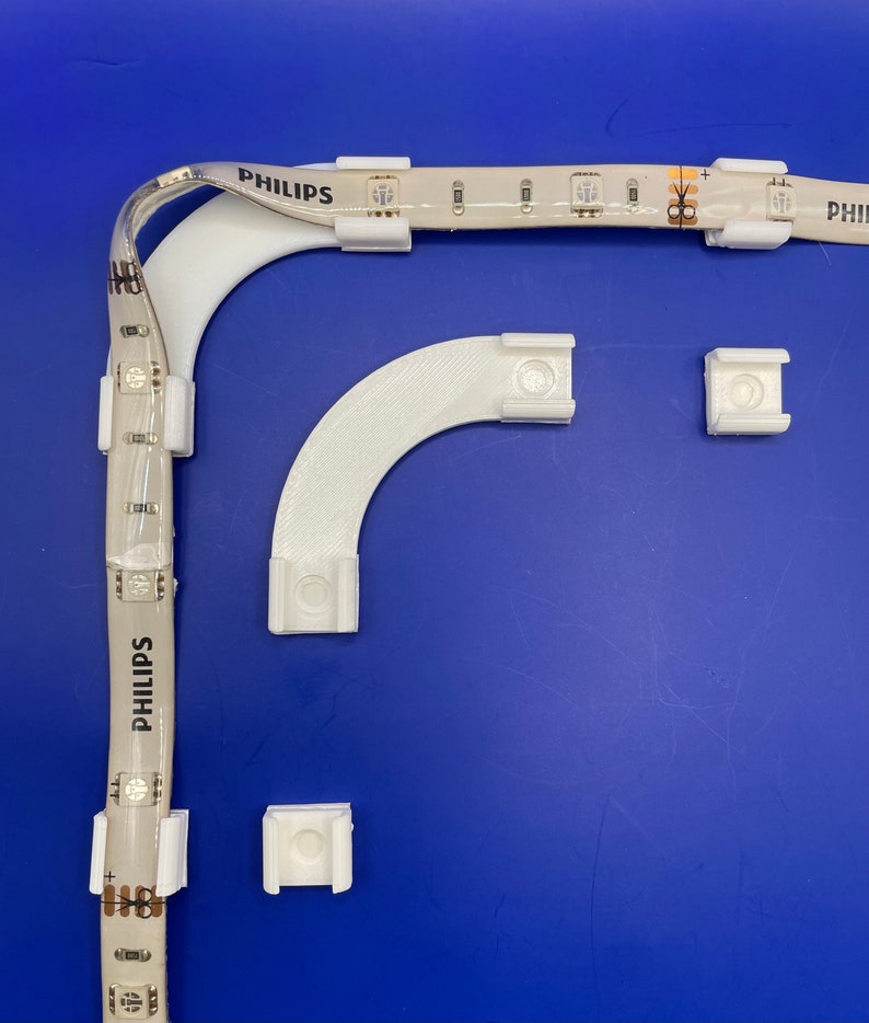 Mounting Clips / Bracket for Philips Hue LED Lightstrip (lightsrip V1 ...