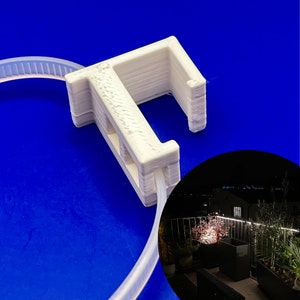 Terrace / balcony railing attachment / bracket / for Philips Hue Outdoor Lightstrip White & Color Ambiance