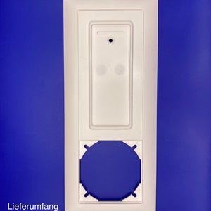 Philips Hue Schalter Halterung mit Feller EDIZIOdue 3er Rahmen Version 1 Eckig, ohne Hue Logo Bild 4