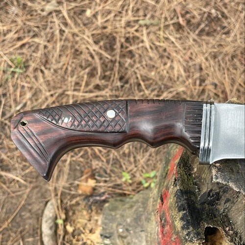 12 inches kukri knife | Handmade shops Bowie Hunting knife | full tang machete, Ready to use Tactical knife | Balance water tempered