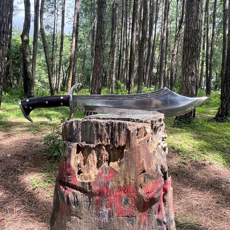 16 Inches Blade Kukri Machete Hand Bowie Knife Jeep Etsy