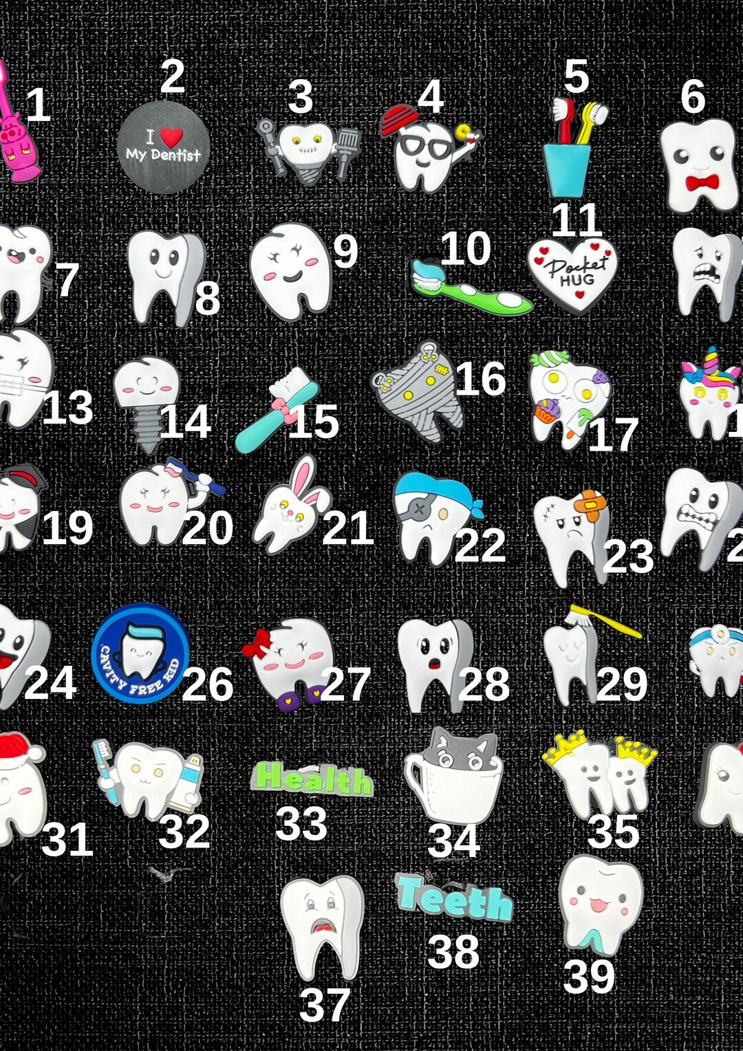 Dentist Croc Charms Dental Jibbitz Croc Charms for Dentist Gift for