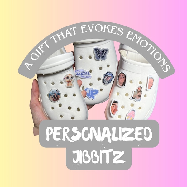 Amuletos de crocs personalizados - Amuletos de zapatos personalizados - Accesorios personalizados - Jibbitz hecho a mano - Regalo del Día de la Madre - regalo para amigos