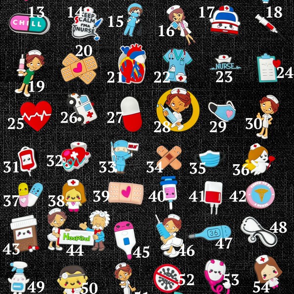 Medical Jibbitz for Crocs Etsy