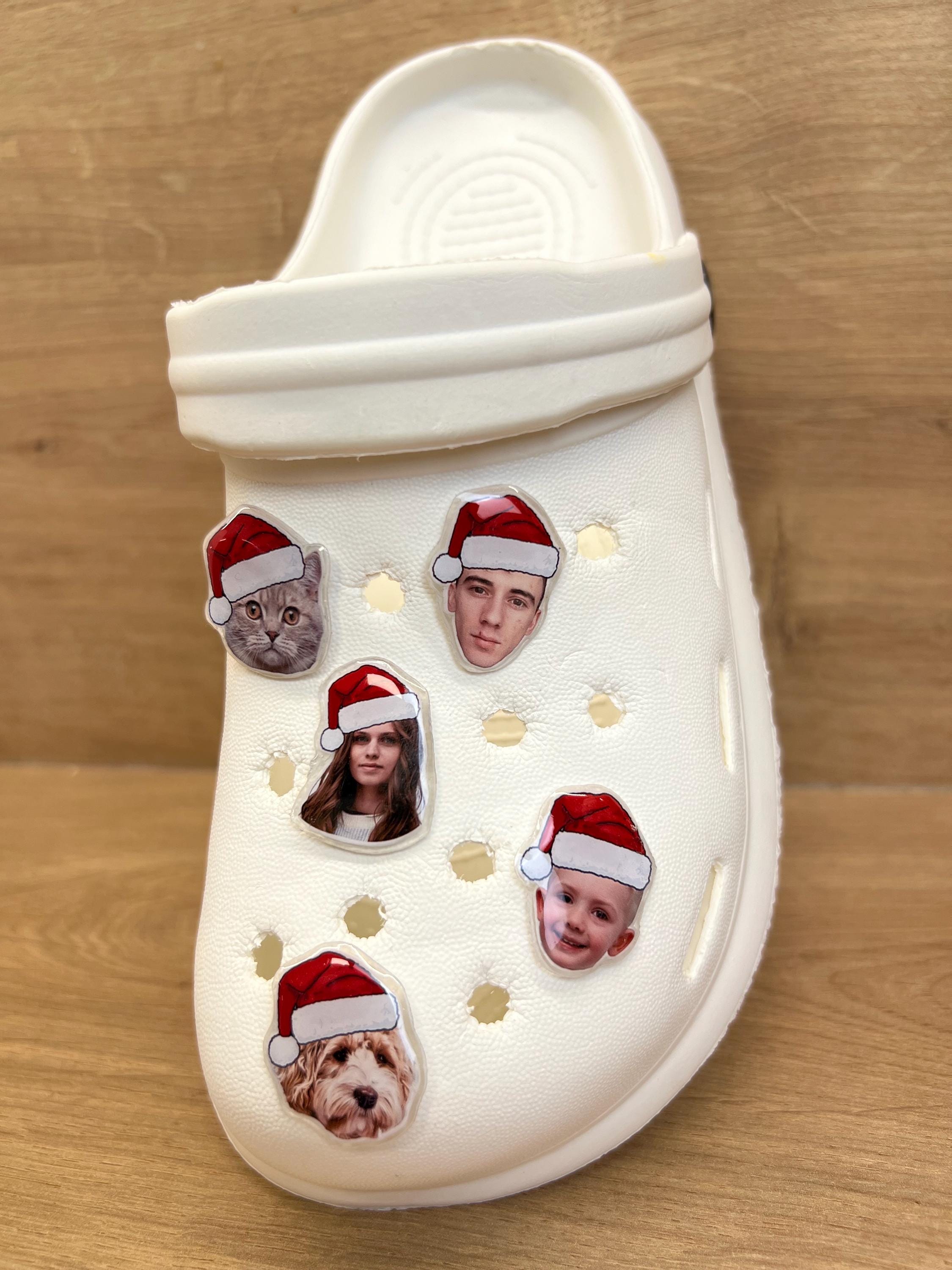 Custom Christmas Jibbitz, Custom Shoe Charms, Personalized Accessories, Handmade Jibbitz, Gift, Gift for Friends, Gift for Family