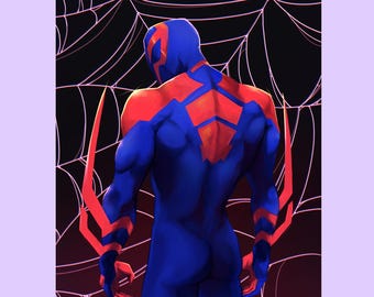 Miguel O'Hara Spiderman 2099 Art Print Spiderverse