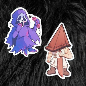 Pegatinas de terror slasher