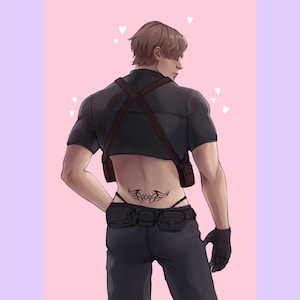 Impresión de niña Leon Kennedy