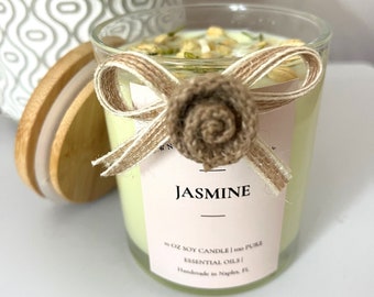 Jasmine and Other Scents | Natural Aromatherapy Candles | Organic Soy Wax with Pure Essential Oils