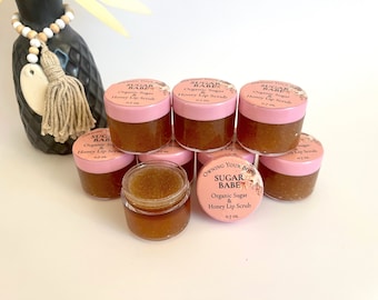 Lip Exfoliator | Organic Sugar & Honey Scrub | SUGAR BABE