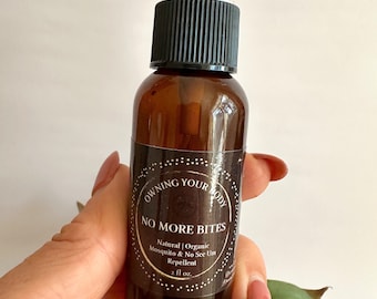 NO MORE BITES | Now Available in Pocket Size | All Natural Mosquito and No See Um Repellent That Really Works! | Other Sizes Available