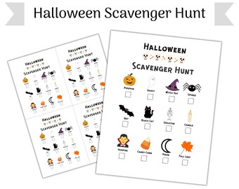 Halloween Scavenger Hunt, halloween scavenger hunt printable, Halloween printable, halloween scavenger hunt kids