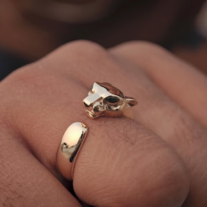 Panterring Tijgerring Leeuwring Puma-ring Luipaardring Jaguar Ring Wild Animal Rings For Women Statement Ring Herenring Ocelot Ring Unisex